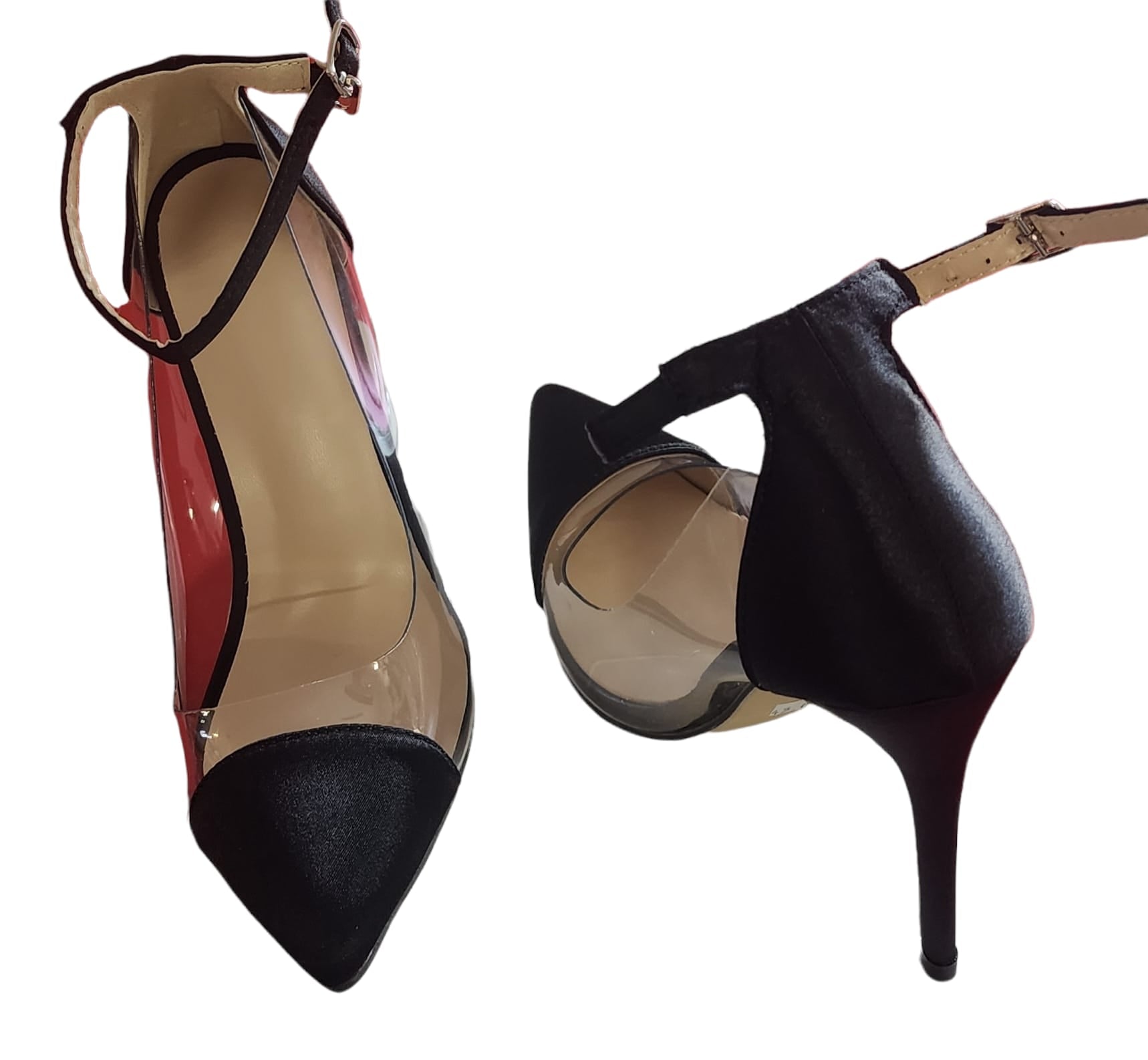 Women Heels Ankle Strap Women Pointed Toe Stiletto Pumps Ladies Solid –  Nancy Alvarez Collection
