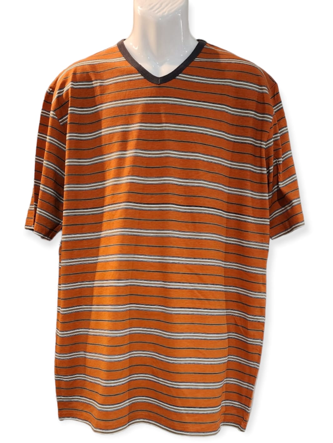 Men cotton strip T shirt.