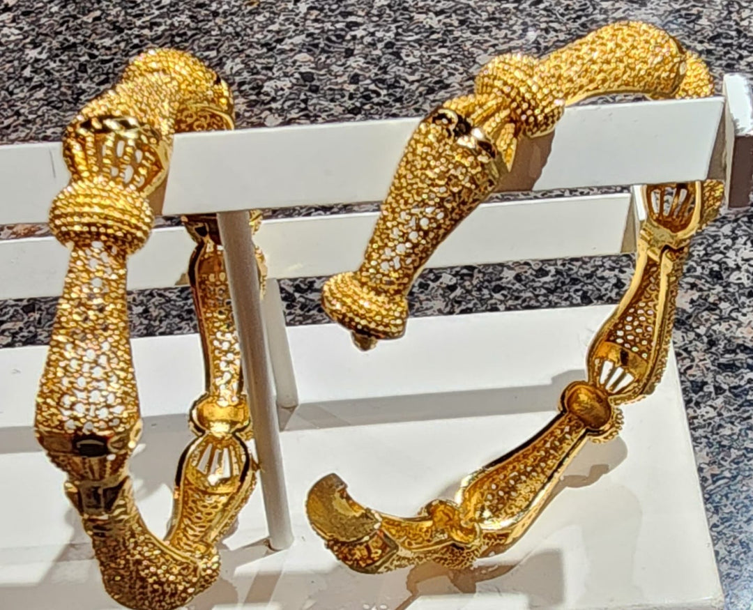 Brazilian gold plated bracelets.