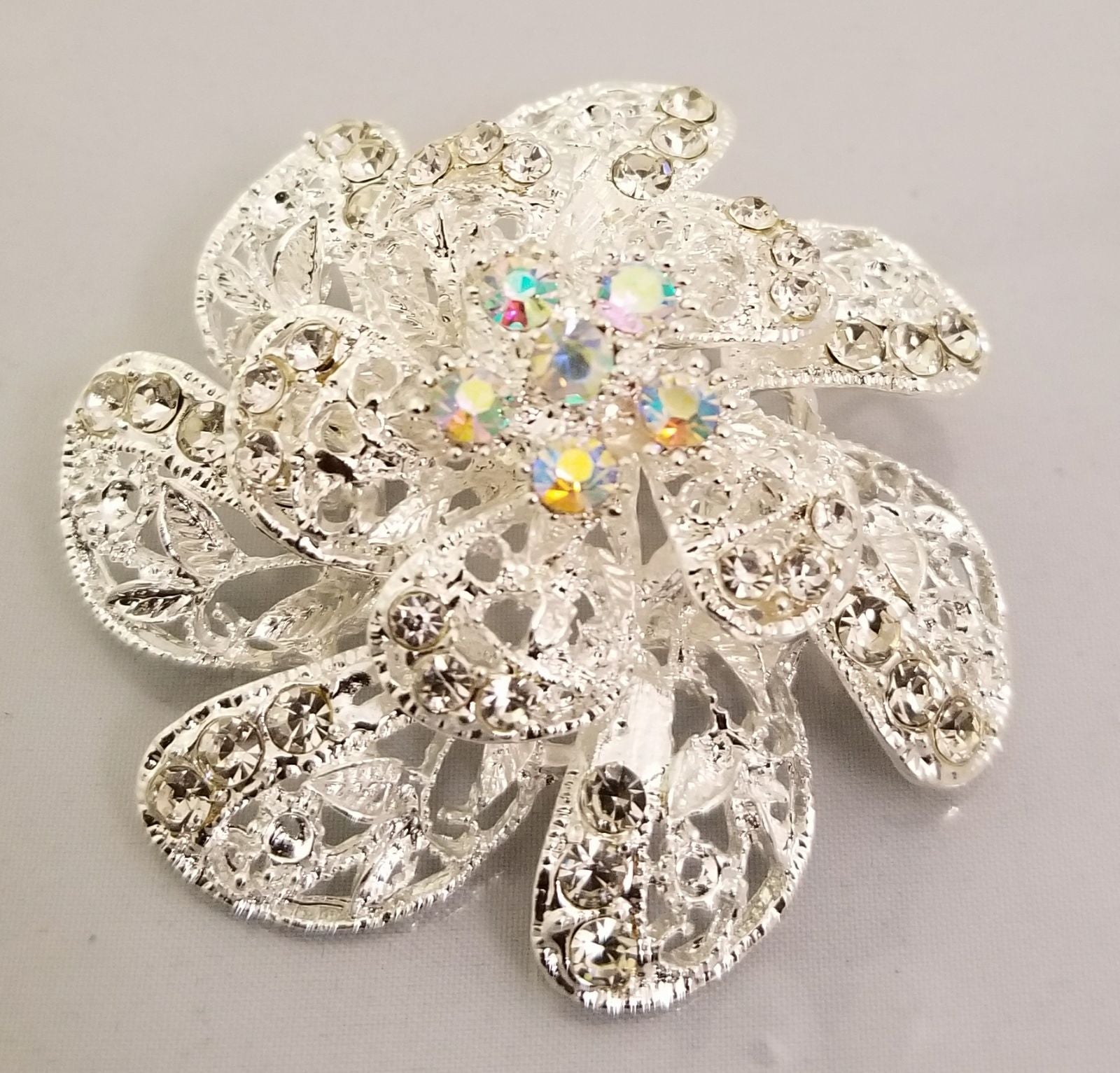 Beautiful Silver Broach - Theresa Exotic Apparel