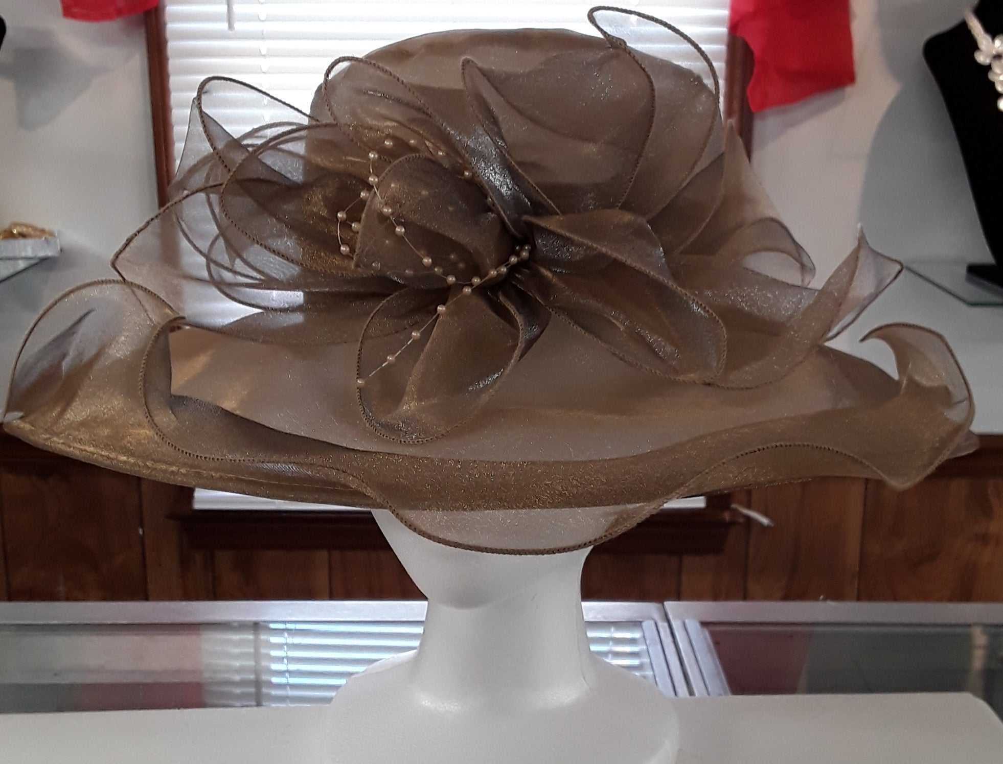 Classy Pink Sheer Ladies Hat