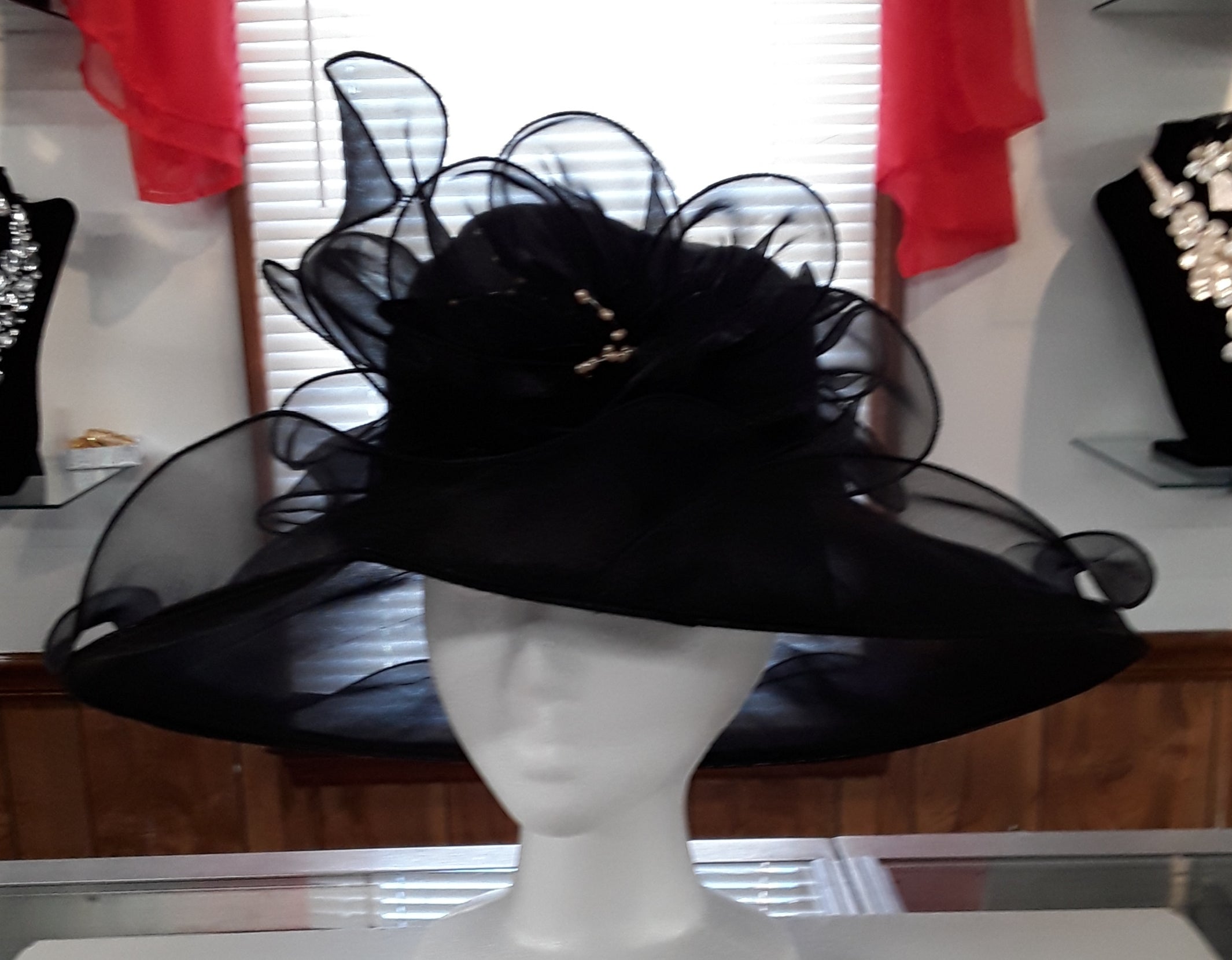 Classy Purple Sheer Ladies Hat