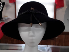 Elegant Black Fashionable Hats with Bow