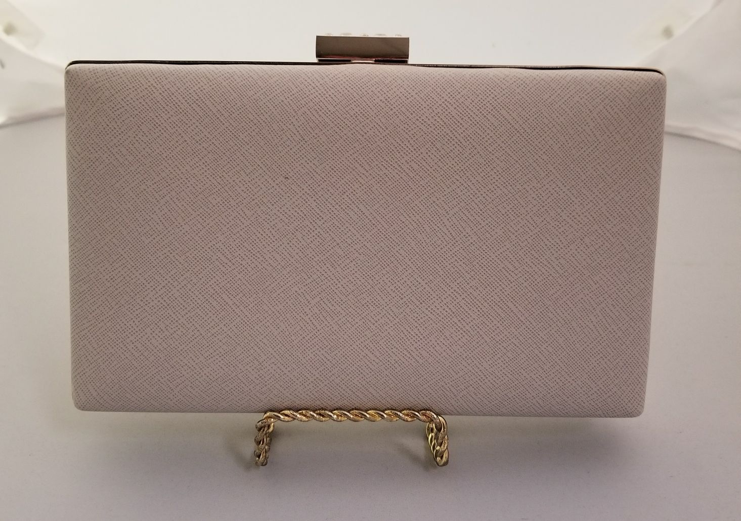 Beige Clutch Bag - Theresa Exotic Apparel