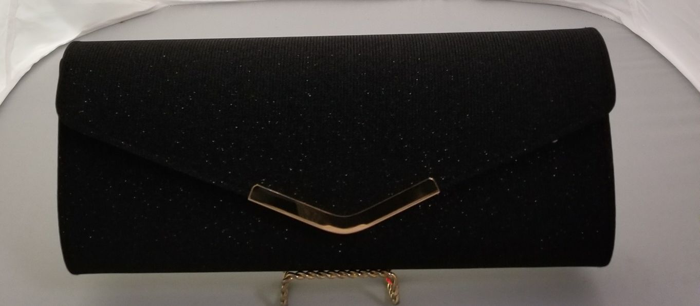 Black Clutch Bag - Theresa Exotic Apparel