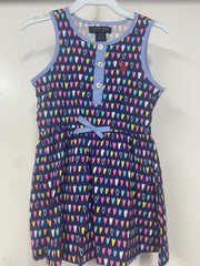 Girls Polo Multi-Print Dress