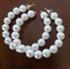 Jewelry-Pearl & Gold Loops