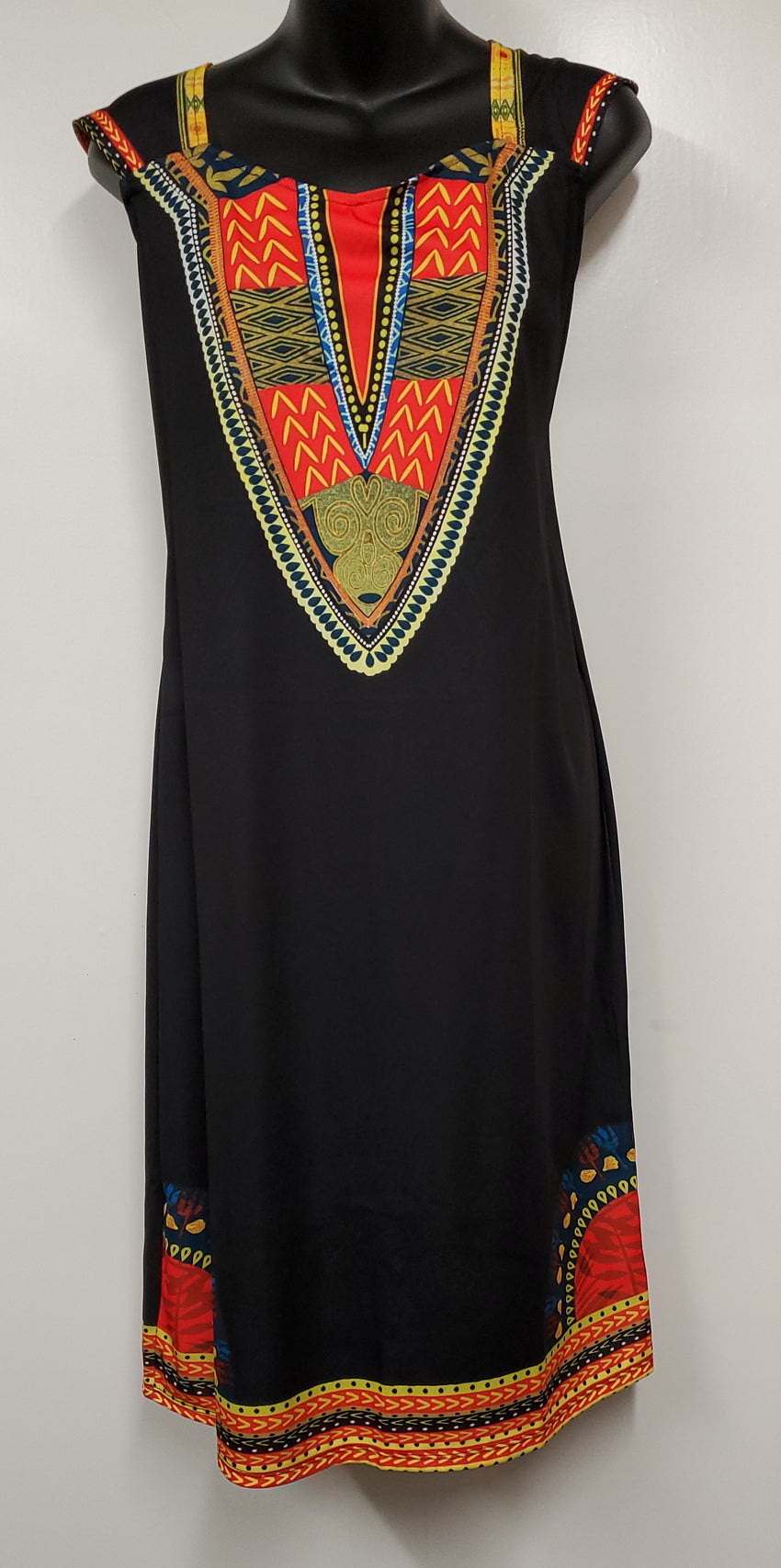 Beautiful Sleeveless African Print Summer Dress