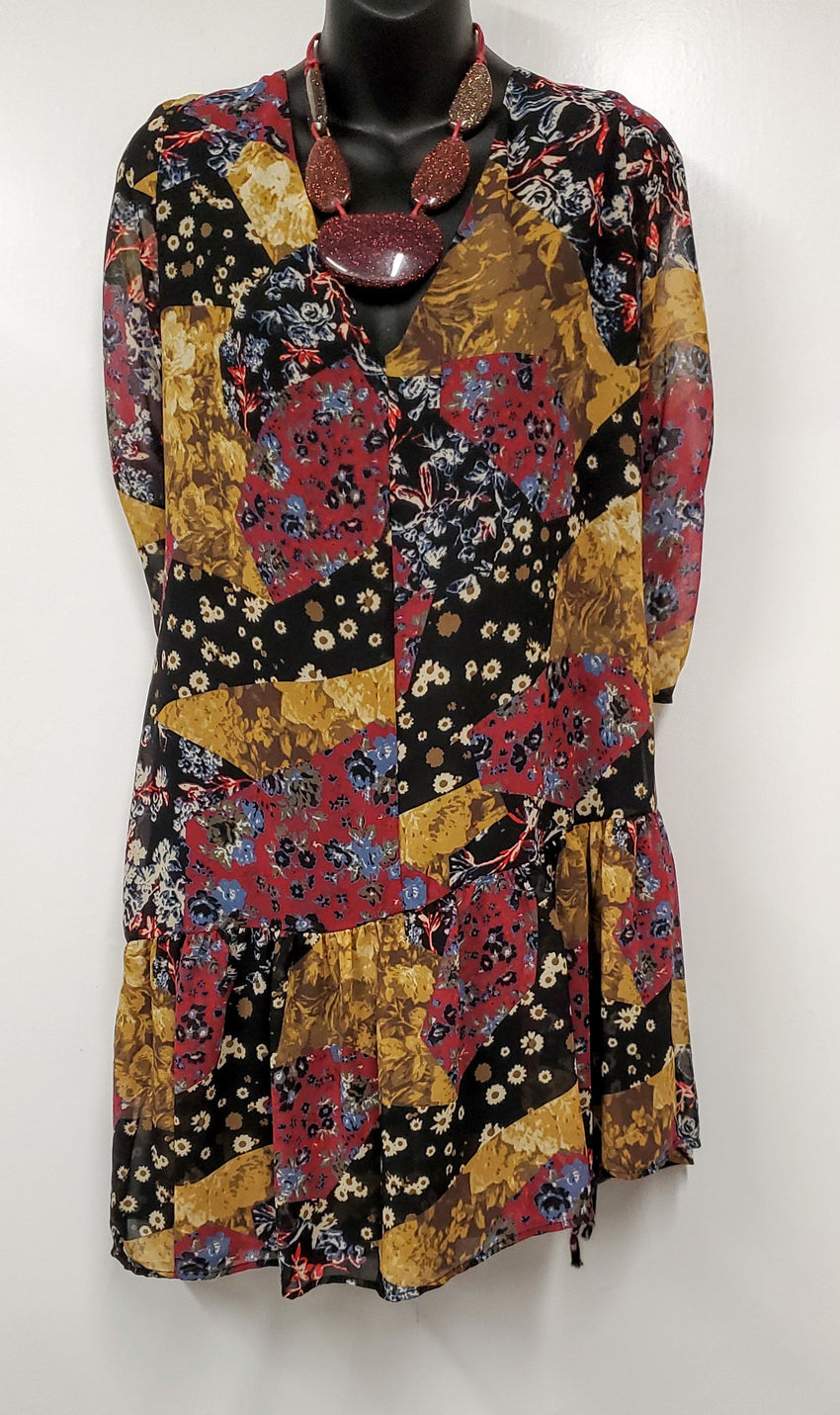 BCBG Multi-Print and Colored Summer Dress
