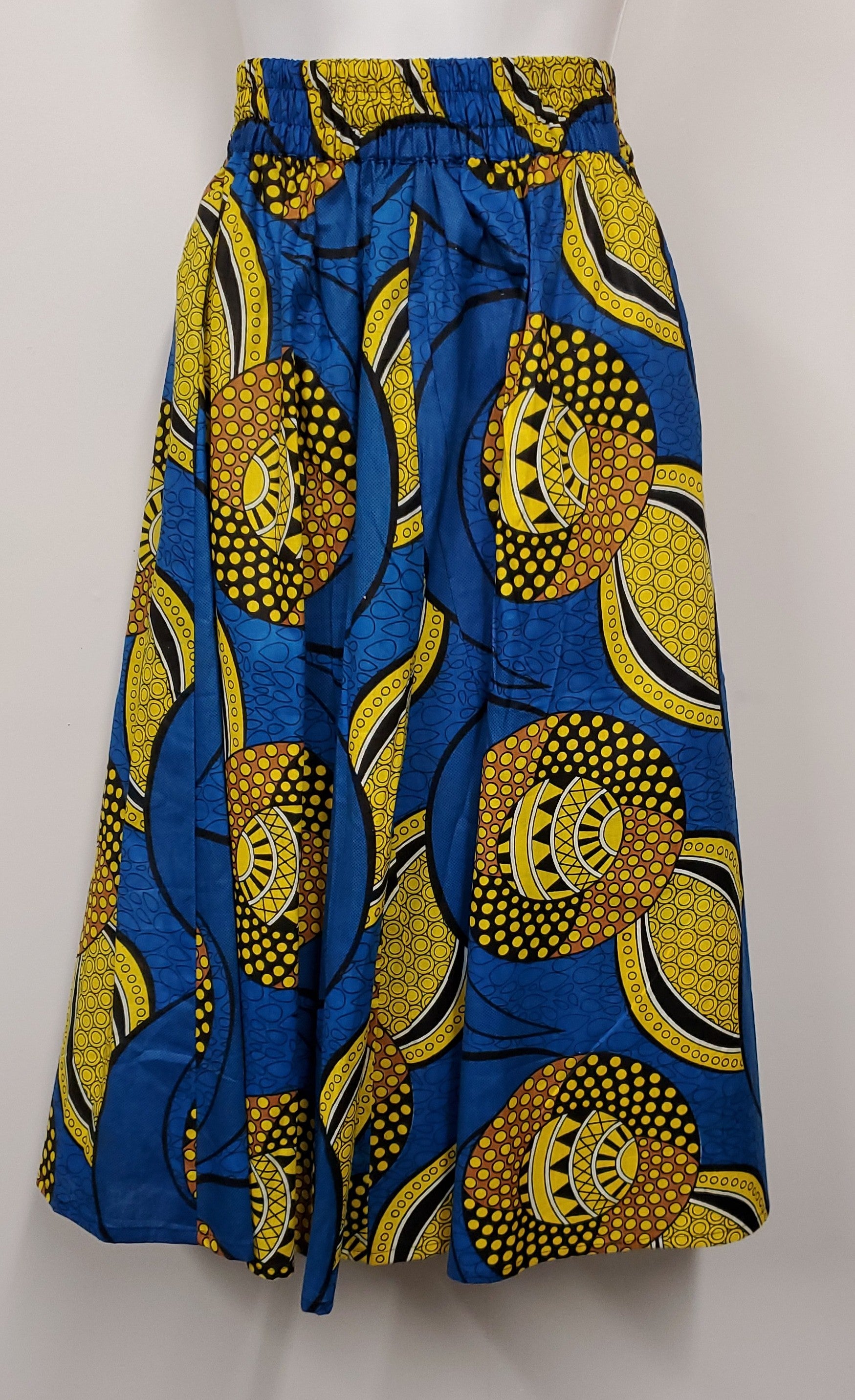 Knee Length African Print Skirt