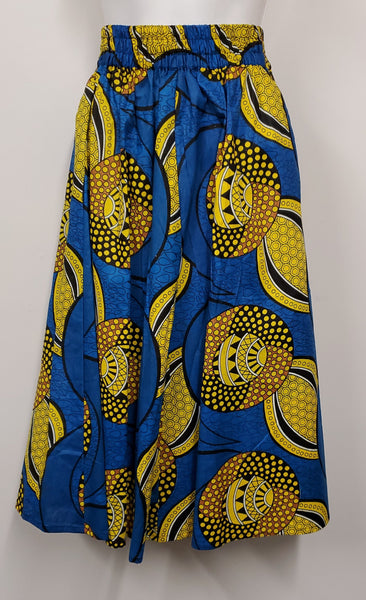 Knee Length African Print Skirt