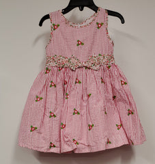 Toddler Pink Floral Print Sleeveless Dress