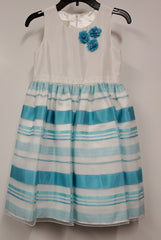 Girls American Princess Turquoise Formal Summer Dress