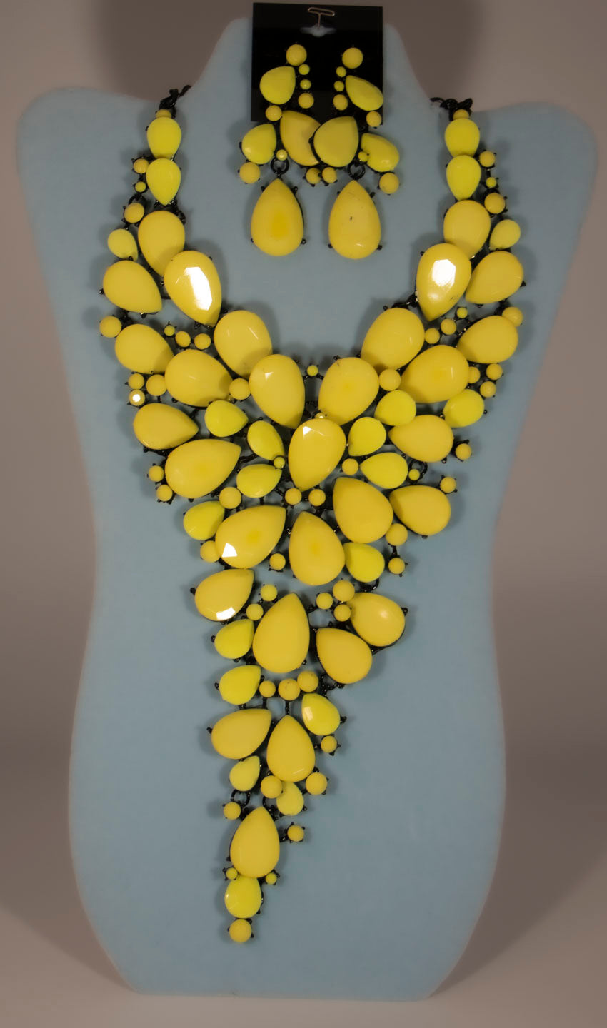 Generic Crystal Pendant Hexagonal Gemstone Necklace Yellow @ Best Price  Online | Jumia Kenya