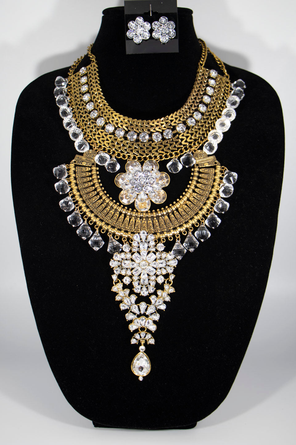 Ladies 2 Pcs. Indian Necklace Set - Theresa Exotic Apparel