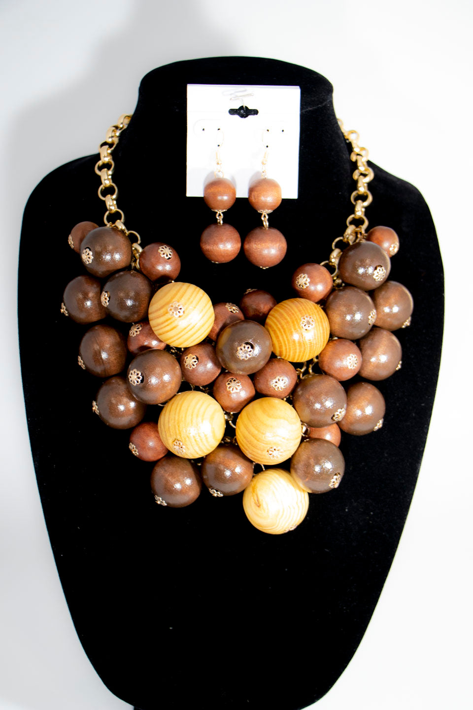 Buy Handmade Large Bead Necklace for Women, Chunky Beaded Necklace, Modern Wood  Bead Necklace, Statement Graduated Wooden Big Bead Necklace Online in India  - Etsy