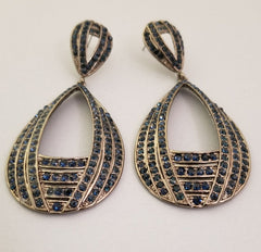 Exotic Royal Blue Pierce Earrings