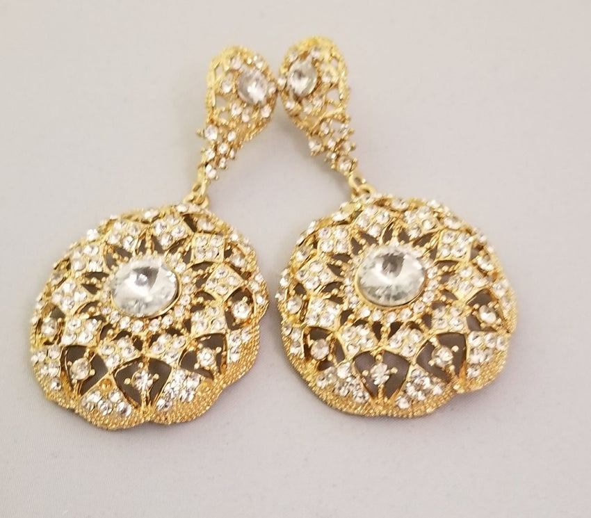 Exotic Gold Pierce Earrings