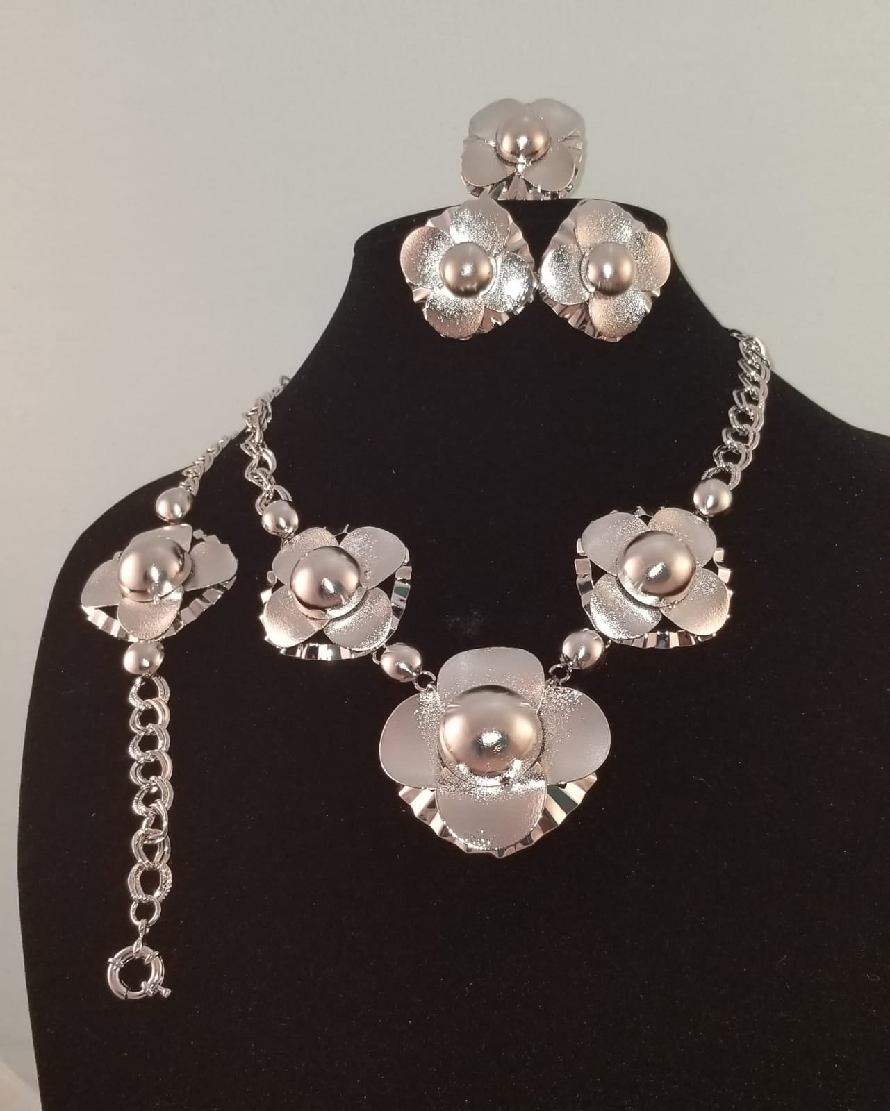 4 pc Silver Necklace Set - Theresa Exotic Apparel