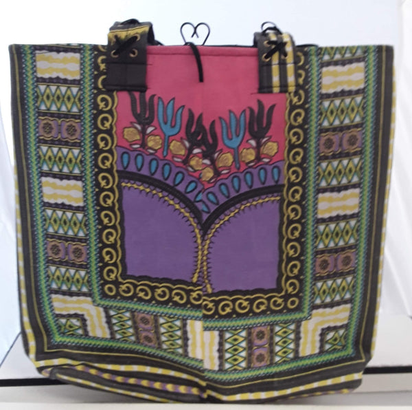 Beautiful Multicolor African Print Handbag