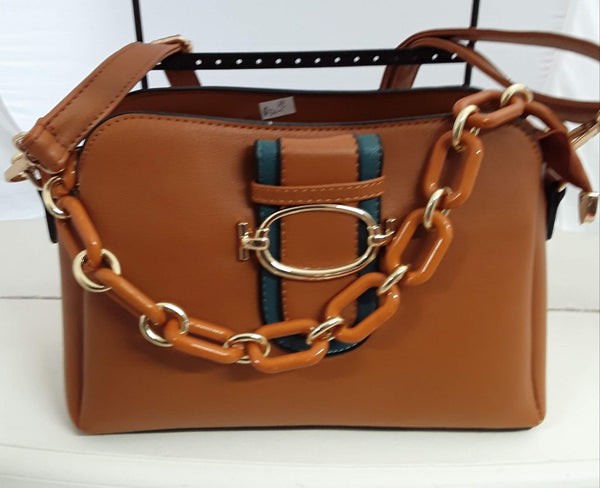 Lovely Peru Hand Bag with Chain Link Strap