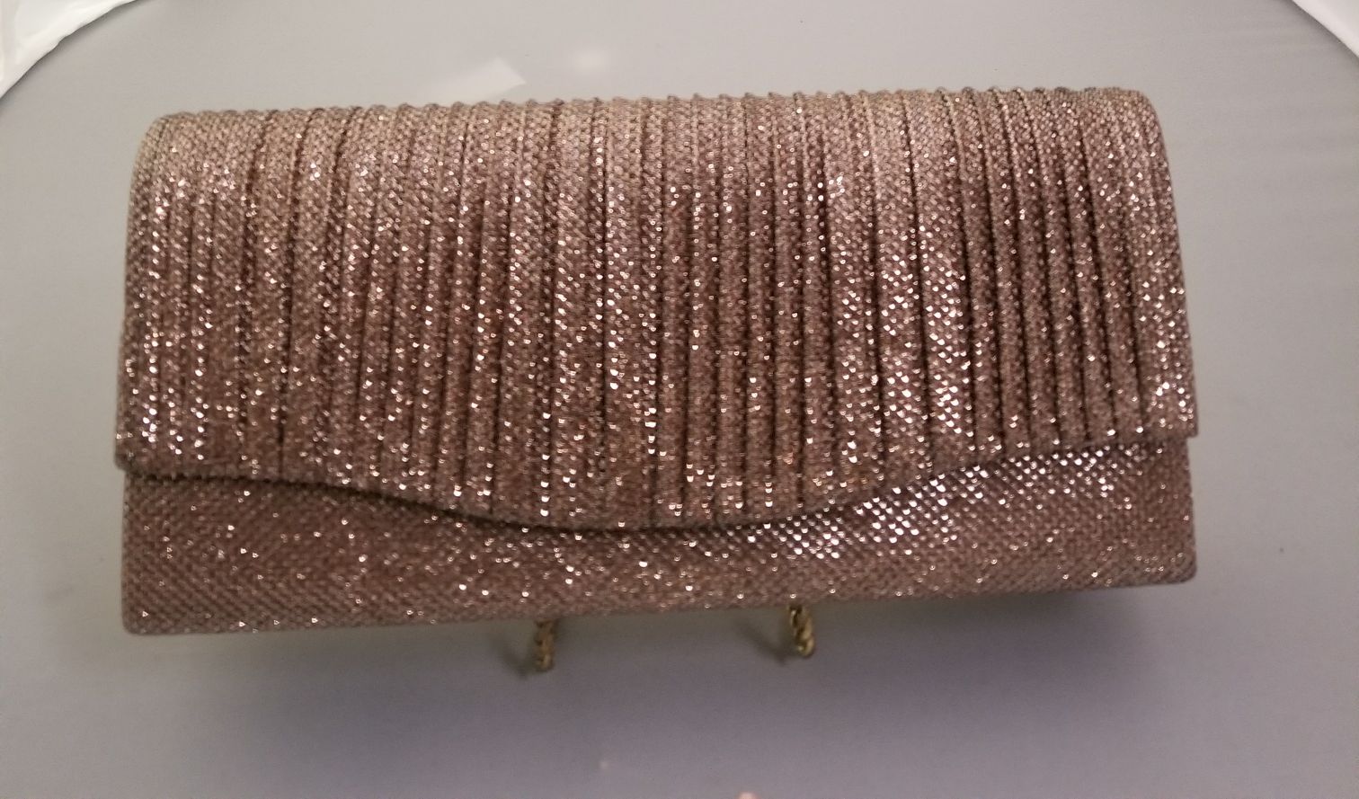 Bronze Clutch Bag - Theresa Exotic Apparel