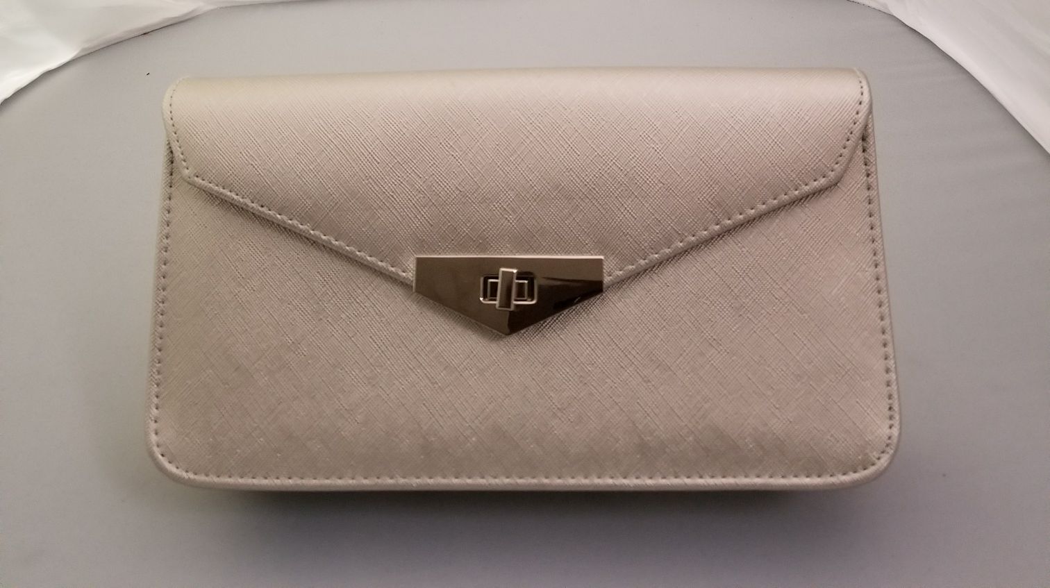 Silver Clutch Bag - Theresa Exotic Apparel