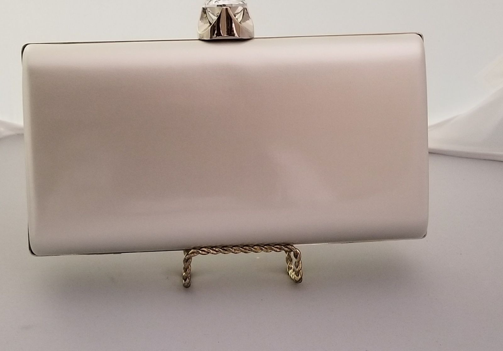 Silver Clutch Bag - Theresa Exotic Apparel