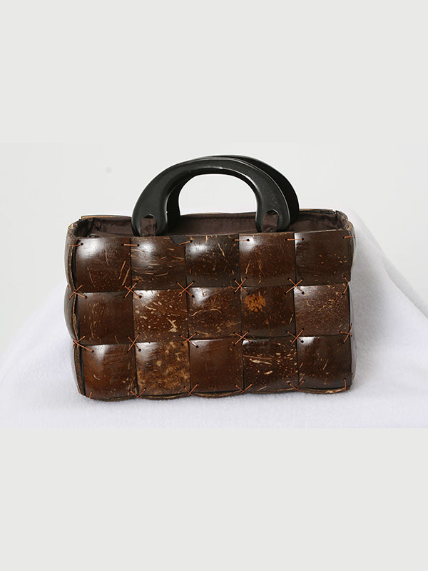 Box Shaped Coconut Shell Bag - Theresa Exotic Apparel