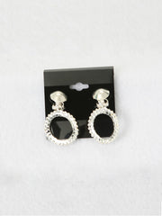 Rounded Silver Clip On Earrings