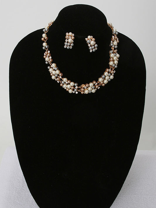 2 Pcs. Pearl Necklace Set
